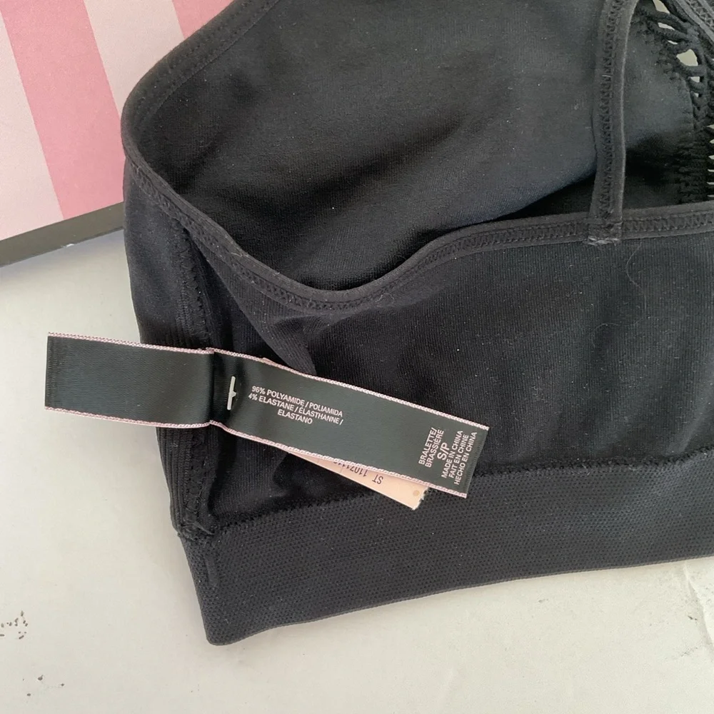 NWT Victorias Secret seamless cutout high neck bralette. Size small. - Picture 12 of 15